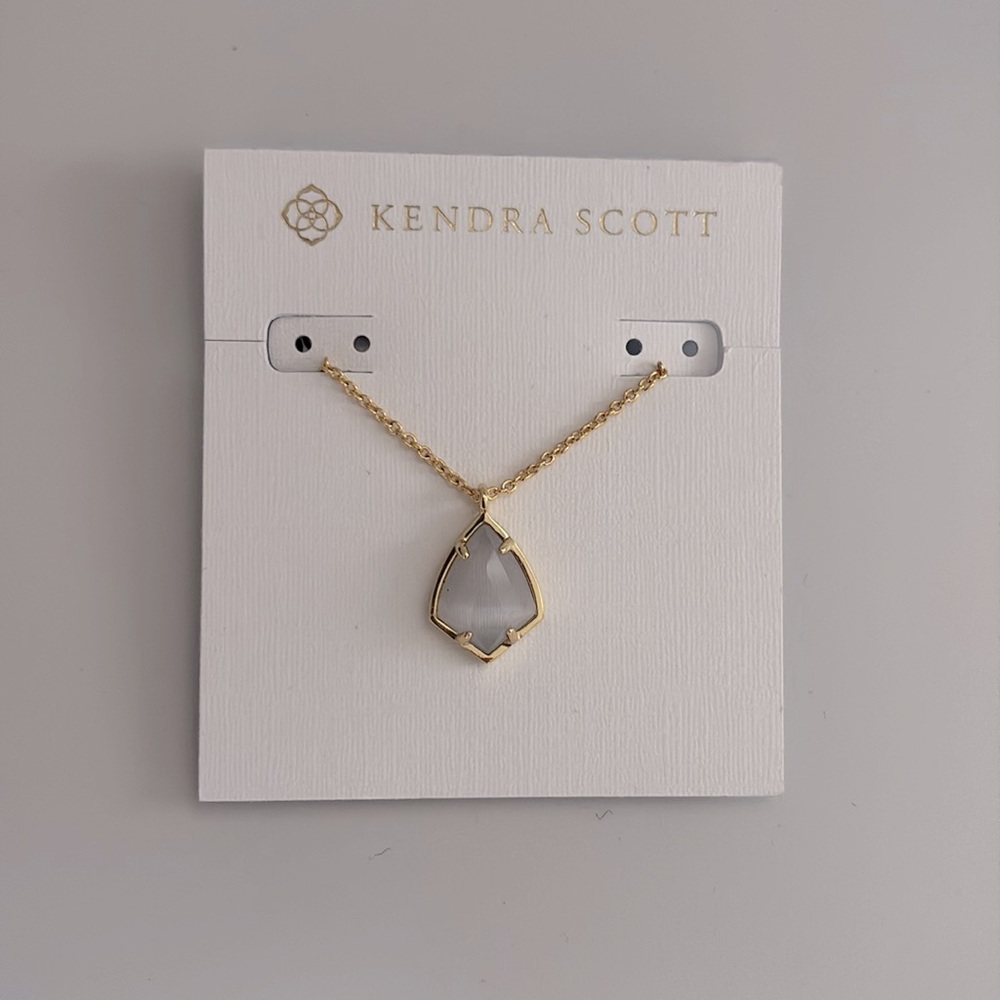 NWT Lot of 2x [Kendra Scott] Carinne Earrings & Cory Pendant Necklace Slate/Gold - Picture 13 of 15